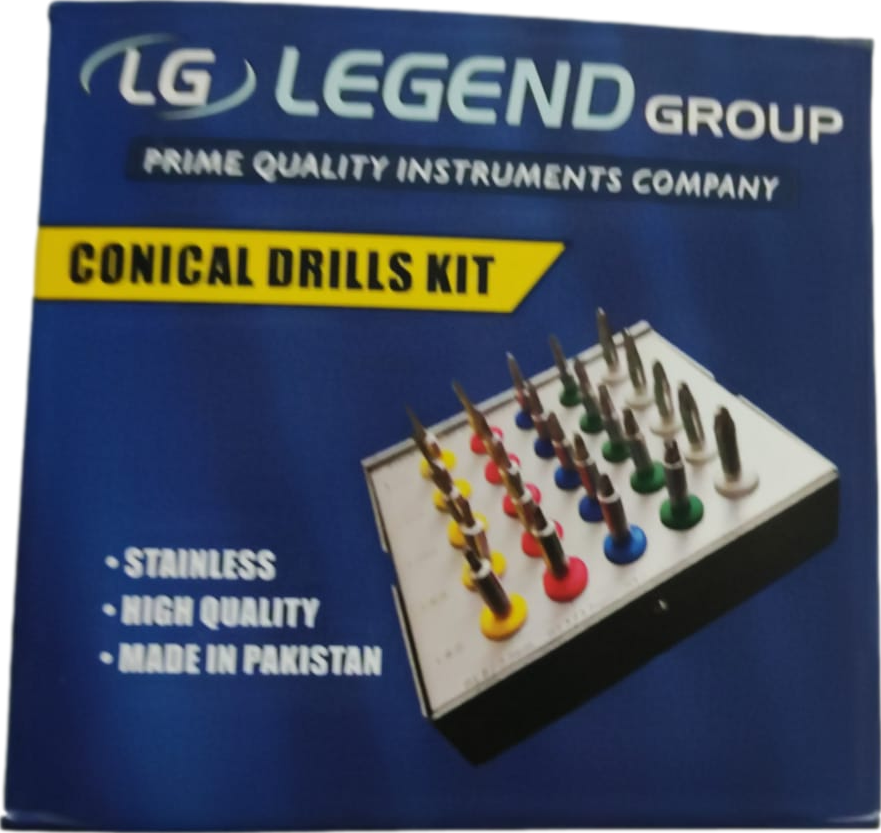 Legend Premium Conical Drill Kit 25'li (Konik Diril Seti)
