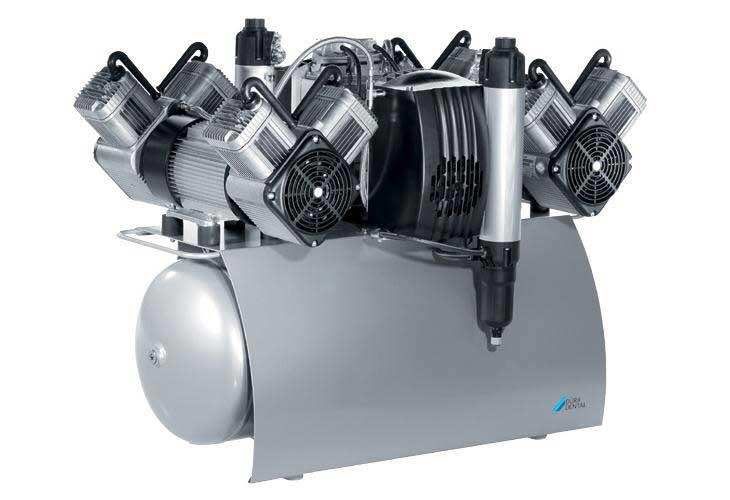 Dürr Dental Quattro Tandem 4 Silindirli Yağsız Dental Kompresör