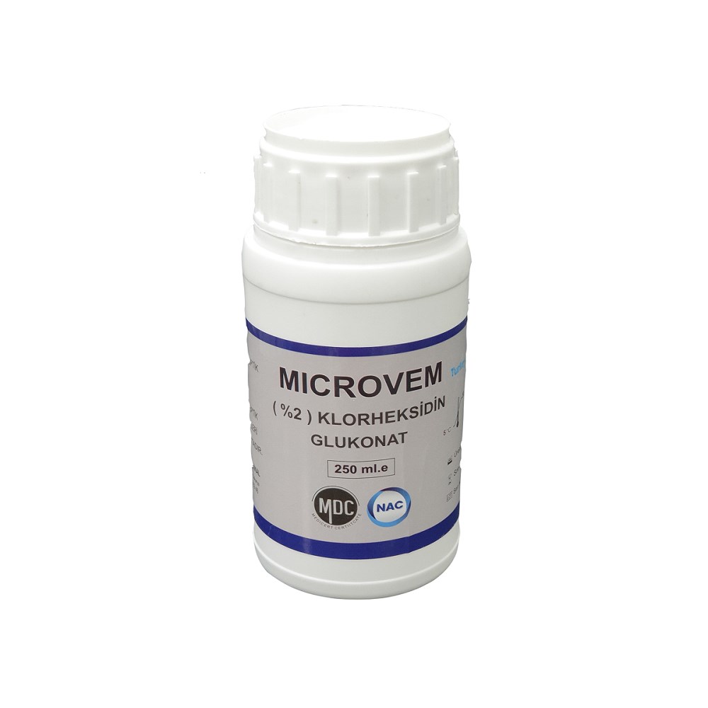 Microvem Klorheksidin %2 250 ml Endodontik Kanal Solüsyonu