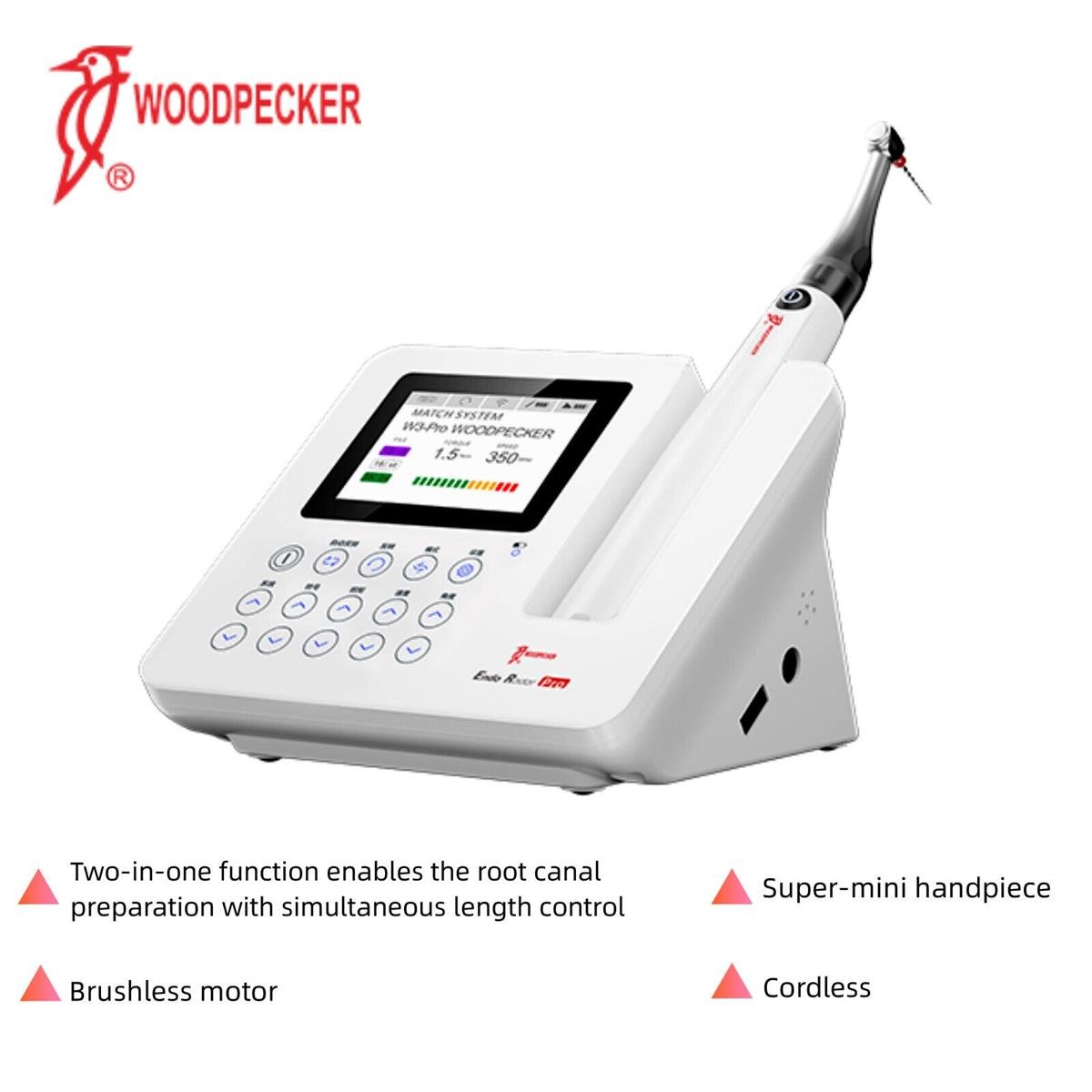 Woodpecker Endo Radar Pro Kablosuz Endomotor ve Apeks Lokatörlü Endodontik Cihaz
