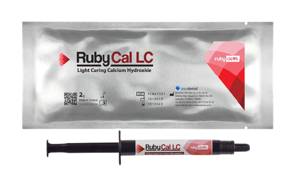 Rubydent RubyCal LC Işıkla Sertleşen Kalsiyum Hidroksit Şırınga 2g