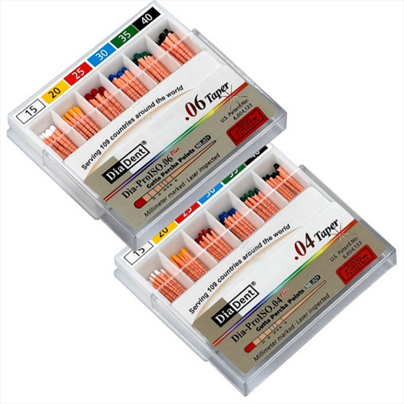 Diadent DIA-PROISO .04 Taper Açılı Guta Perka Points (60 Adet/Paket)
