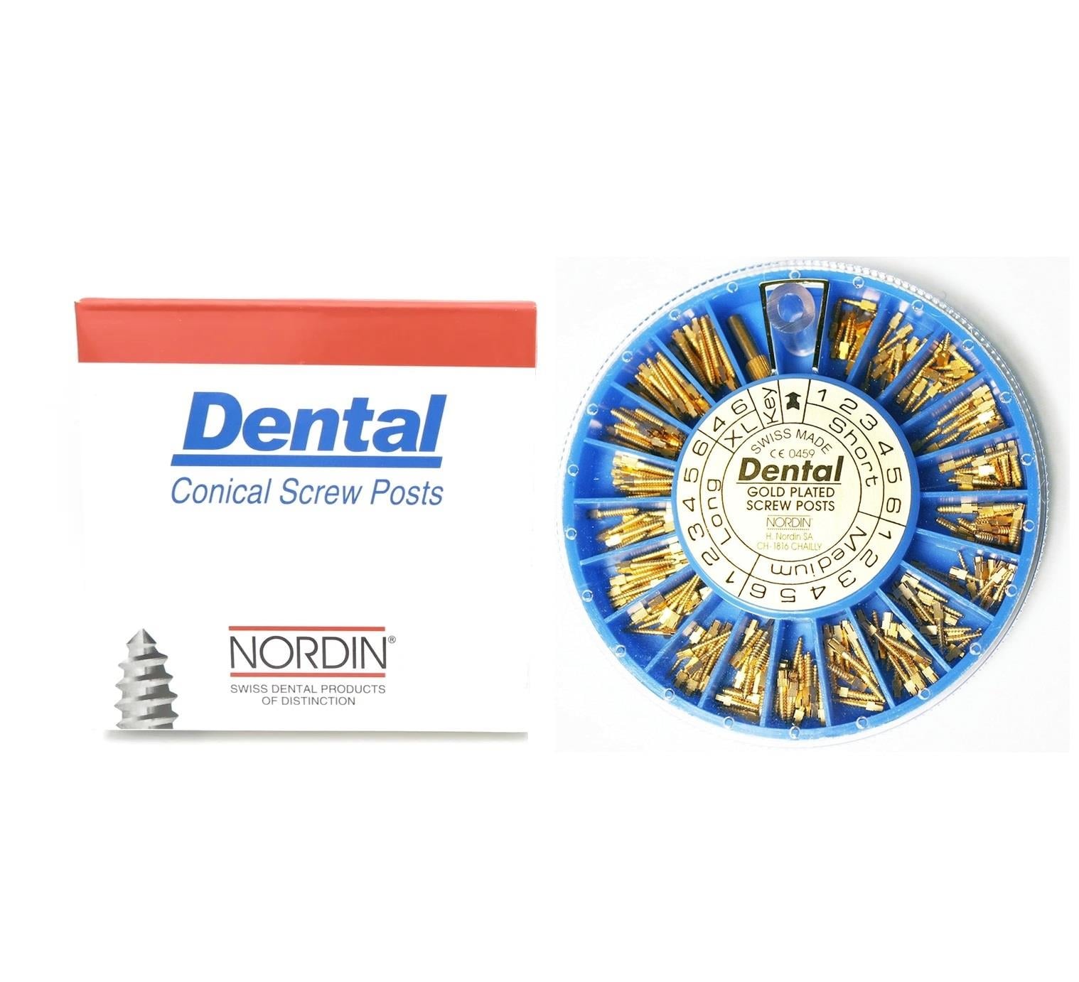 Nordin Dental Screw Gold Kök Kanal Pivo Çivisi Seti 120 Adet