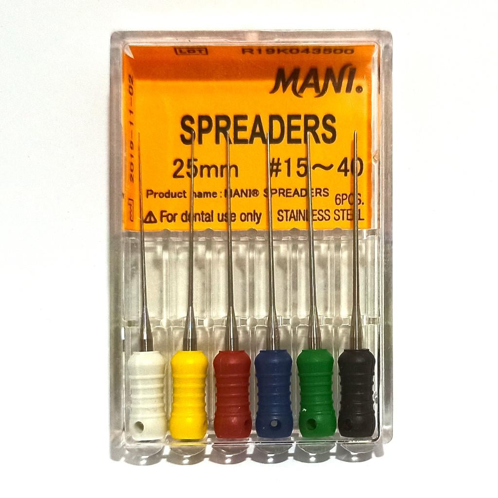 Mani Spreaders 25 mm Kök Kanal Spreyder Eğe Seti