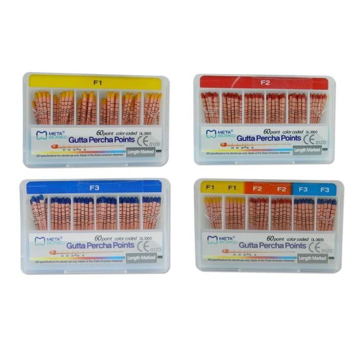 Meta Biomed F Protaper Gutta Percha (F1, F2, F3) - 60'lı Paket