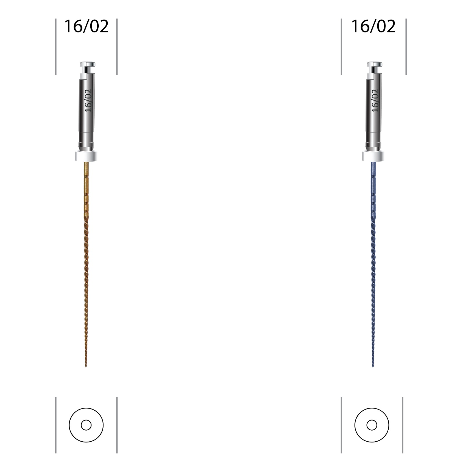 EndoArt Path File Gold Döner Kanal Eğesi 16/02 - 6'lı Paket