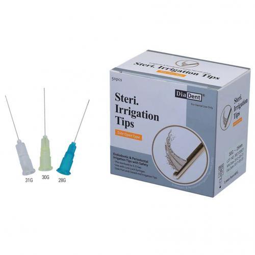 Diadent Steri Irrigation Tips 30 Gauge Irrigasyon İğnesi 50'li Paket