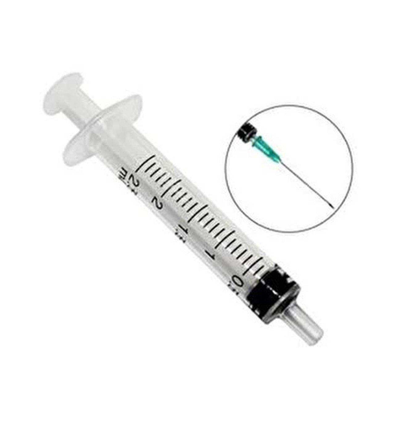 Dental Enjektör 2 Ml Tekli Steril Tek Kullanımlık Luer Slip 27G İğne Seti