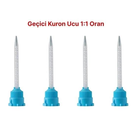 Omega Geçici Mixer Ucu Mavi (50'li Paket) - Geçici Kuron Akriliği Karıştırma Ucu