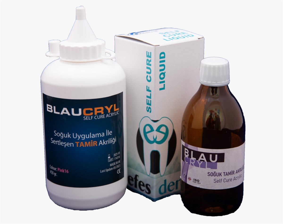 Blauacryl Blau Soğuk Büyük Akrilik Set - 250 ml Likit & 450 gr Toz