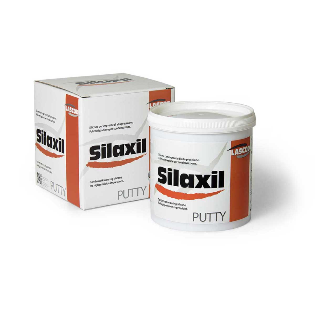 Lascod Silaxil Box C Tipi Silikon Ölçü Maddesi 1. Set (900 ml Putty)