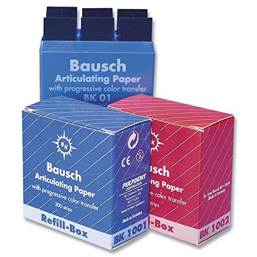 Bausch Artikülasyon Kağıdı 100 Mikron 300'lü Paket (Mavi/Kırmızı)