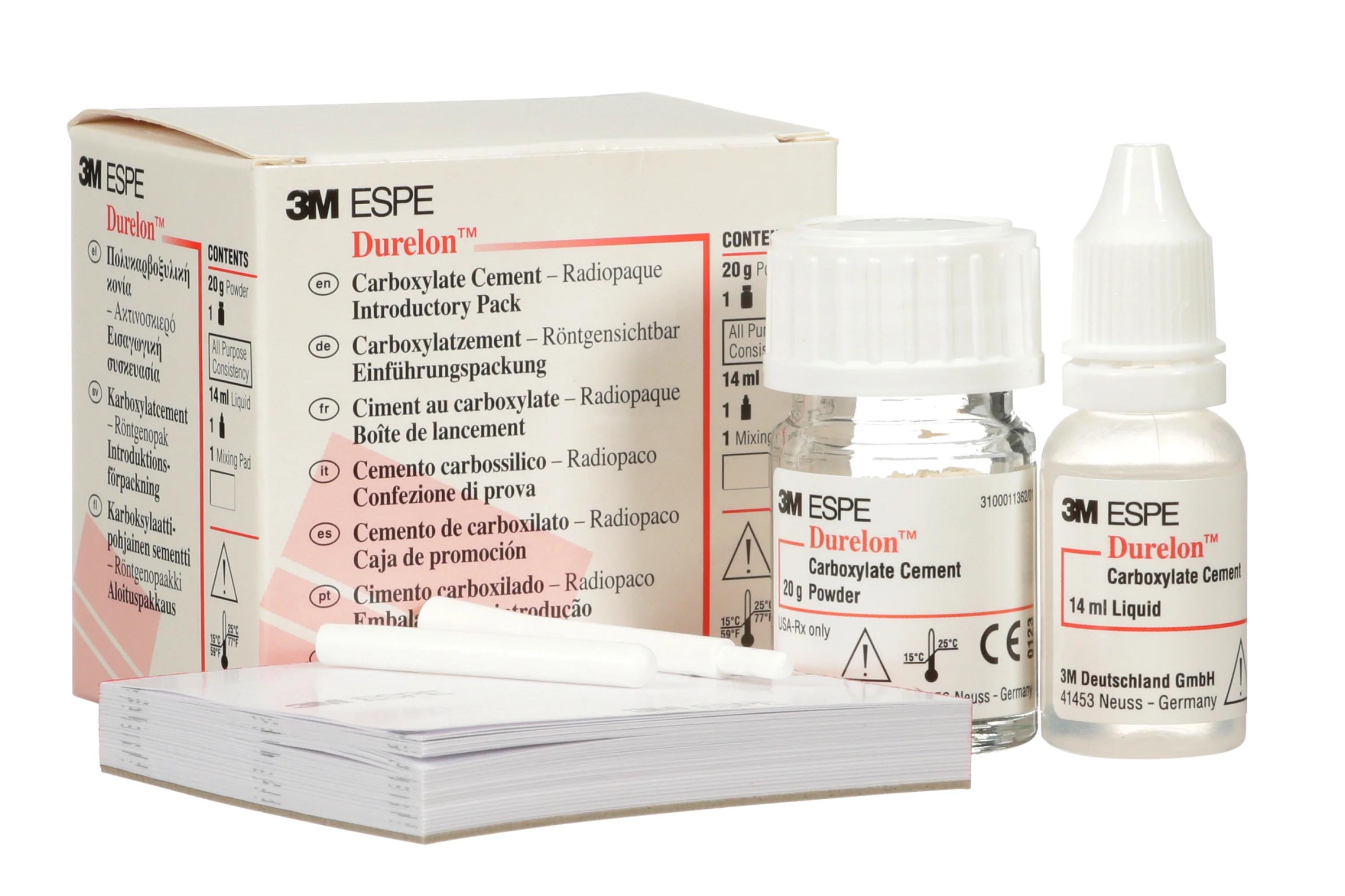 3M Espe Durelon Polikarboksilat Siman Toz Likit Takım (3x20g Toz + 1x40g Likit)