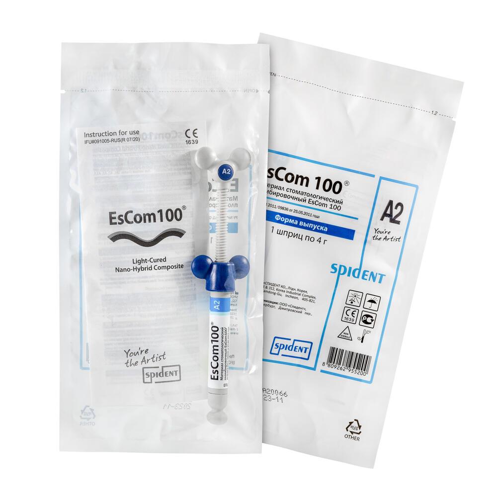 Spident EsCom 100 Nanohibrid Universal Kompozit 4g Tek Tüp (A1, A2, A3, B1)
