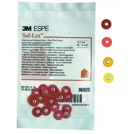 3M Sof-Lex Bitim ve Cila Diski 50'li Set | Kompozit ve Restoratif Cila