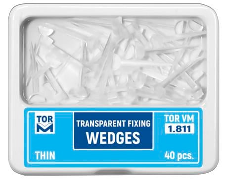 Tor VM Şeffaf Plastik Kama No:1.811 (İnce) - 40 Adet