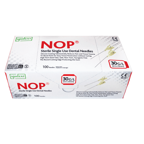 Spident NOP Karpül İğnesi 30G S 0.30 x 16mm 100'lü Paket