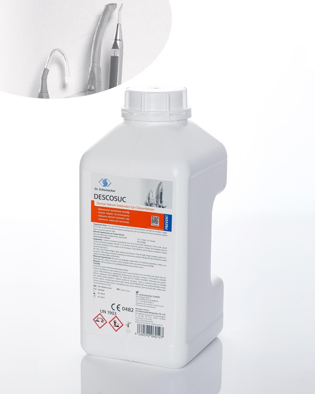 Dr. Schumacher DescoSuc Aspirasyon Dezenfektanı Konsantre 1 Litre