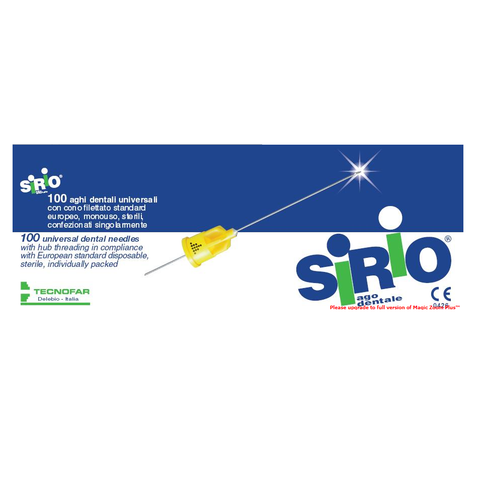 Sirio Karpül İğnesi 30G - Dental Anestezi İğnesi (100 Adet/Paket)